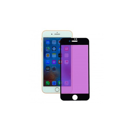 Cristal Templado Completo Anti Blue-Ray Negro para iPhone 8 Plus