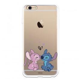 Funda para iPhone 6 Plus Oficial de Disney Angel & Stitch Beso - Lilo & Stitch